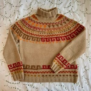 Vintage Alpaca Patterned Sweater